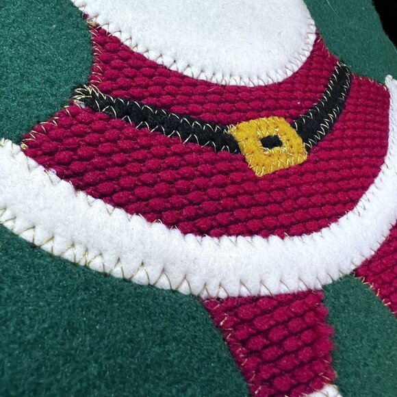 Christmas Stocking Fleece 3D Santa Candy Cane Sleigh Presents Prima Creations - Picture 8 of 12